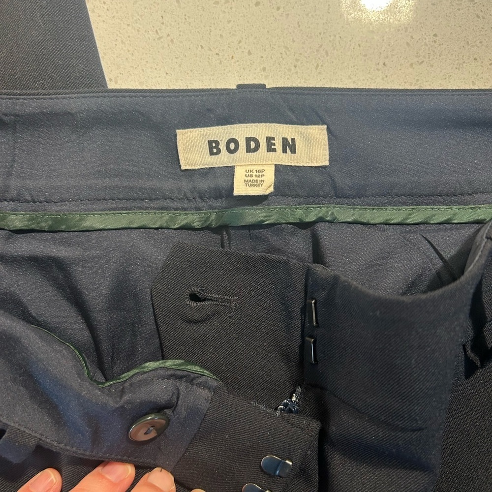 Boden women’s Kew Wool-Twill Pants 12 P - Picture 3 of 11